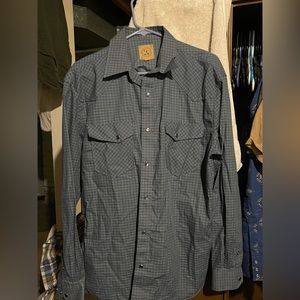 Navy blue button up.